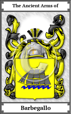 Barbegallo Family Crest Download (JPG)  Book Plated - 150 DPI