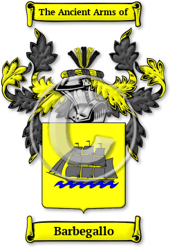 Barbegallo Family Crest Download (jpg) Legacy Series - 150 DPI