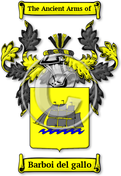 Barboi del gallo Family Crest Download (JPG) Legacy Series - 600 DPI