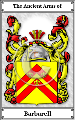 Barbarell Family Crest Download (JPG)  Book Plated - 150 DPI