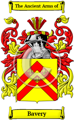 Bavery Family Crest/Coat of Arms