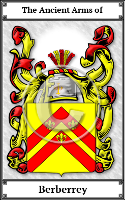 Berberrey Family Crest Download (JPG)  Book Plated - 150 DPI