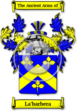 La'barbera Family Crest Download (JPG) Legacy Series - 600 DPI