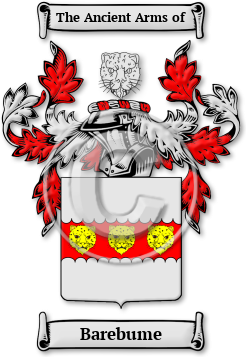 Barebume Family Crest Download (jpg) Legacy Series - 150 DPI