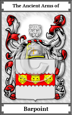 Barpoint Family Crest Download (JPG)  Book Plated - 150 DPI
