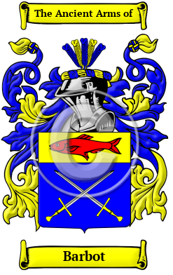 Barbot Family Crest/Coat of Arms