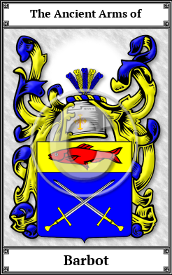 Barbot Family Crest Download (JPG)  Book Plated - 150 DPI