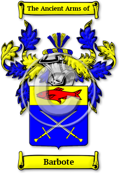 Barbote Family Crest Download (jpg) Legacy Series - 150 DPI