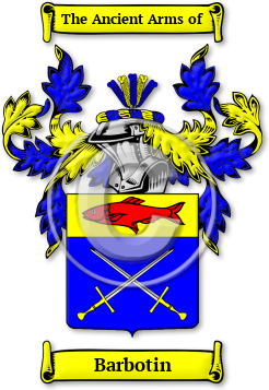 Barbotin Family Crest Download (jpg) Legacy Series - 150 DPI