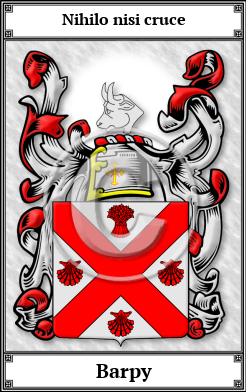 Barpy Family Crest Download (JPG)  Book Plated - 150 DPI