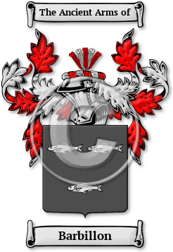 Barbillon Family Crest Download (jpg) Legacy Series - 150 DPI
