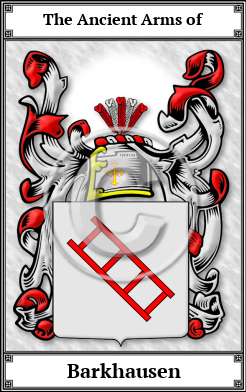 Barkhausen Family Crest Download (JPG) Book Plated - 600 DPI