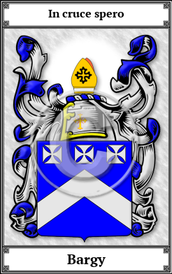 Bargy Family Crest Download (JPG)  Book Plated - 150 DPI