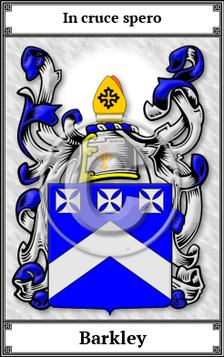 Barkley Family Crest Download (JPG) Book Plated - 600 DPI