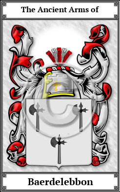 Baerdelebbon Family Crest Download (JPG)  Book Plated - 150 DPI
