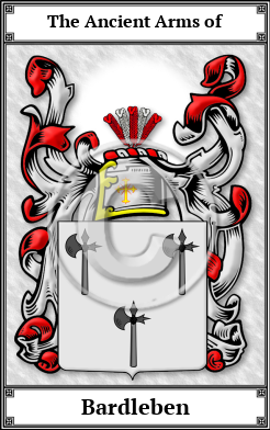 Bardleben Family Crest Download (JPG)  Book Plated - 150 DPI
