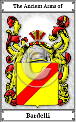 Bardelli Family Crest Download (JPG)  Book Plated - 150 DPI