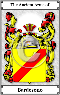 Bardesono Family Crest Download (JPG)  Book Plated - 150 DPI