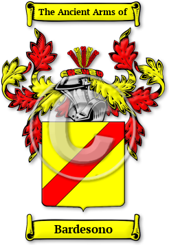 Bardesono Family Crest Download (jpg) Legacy Series - 150 DPI