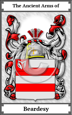 Beardesy Family Crest Download (JPG)  Book Plated - 150 DPI