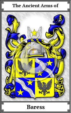 Baress Family Crest Download (JPG)  Book Plated - 150 DPI