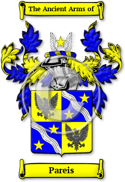Pareis Family Crest Download (jpg) Legacy Series - 150 DPI