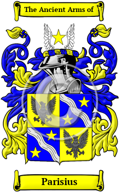 Parisius Family Crest Download (JPG) Heritage Series - 300 DPI