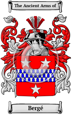 Bergé Family Crest Download (JPG) Heritage Series - 300 DPI
