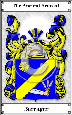 Barrager Family Crest Download (JPG)  Book Plated - 150 DPI