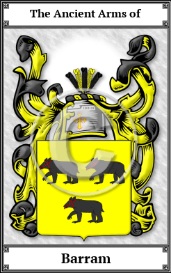 Barram Family Crest Download (JPG)  Book Plated - 150 DPI