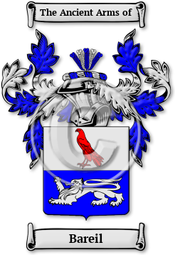 Bareil Family Crest Download (jpg) Legacy Series - 150 DPI