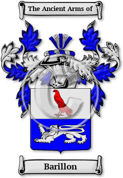 Barillon Family Crest Download (jpg) Legacy Series - 150 DPI