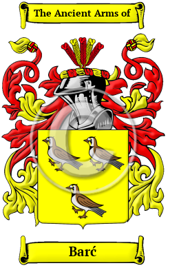 Barć Family Crest Download (JPG) Heritage Series - 300 DPI
