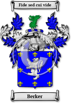 Berker Family Crest Download (jpg) Legacy Series - 150 DPI