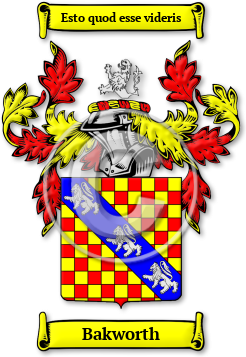 Bakworth Family Crest Download (jpg) Legacy Series - 150 DPI