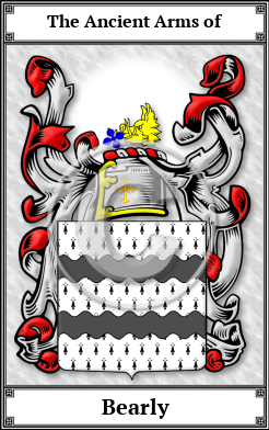 Bearly Family Crest Download (JPG)  Book Plated - 150 DPI