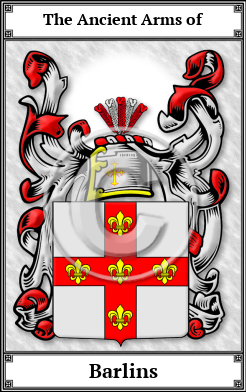 Barlins Family Crest Download (JPG)  Book Plated - 150 DPI