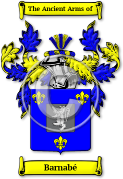 Barnabé Family Crest Download (jpg) Legacy Series - 150 DPI