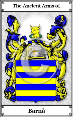 Barnà Family Crest Download (JPG)  Book Plated - 150 DPI