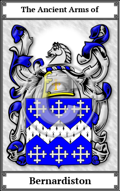 Bernardiston Family Crest Download (JPG)  Book Plated - 150 DPI