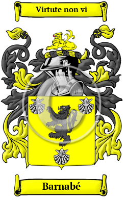 Barnabé Family Crest Download (JPG) Heritage Series - 300 DPI