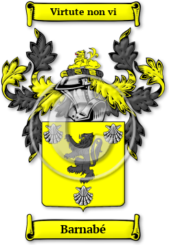 Barnabé Family Crest Download (JPG) Legacy Series - 600 DPI