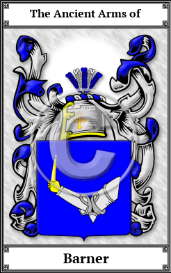 Barner Family Crest Download (JPG)  Book Plated - 150 DPI