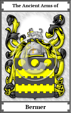 Bermer Family Crest Download (JPG) Book Plated - 600 DPI