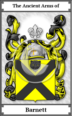 Barnett Family Crest Download (JPG) Book Plated - 600 DPI