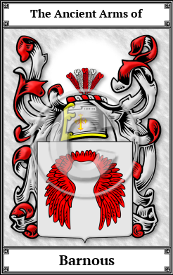 Barnous Family Crest Download (JPG)  Book Plated - 150 DPI