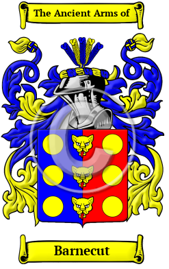 Barnecut Family Crest Download (JPG) Heritage Series - 600 DPI