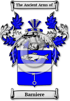 Barniere Family Crest Download (jpg) Legacy Series - 150 DPI