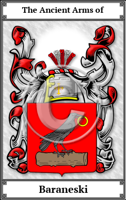 Baraneski Family Crest Download (JPG)  Book Plated - 150 DPI