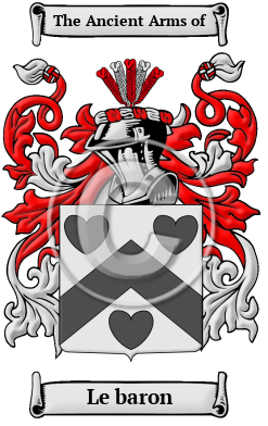 Le baron Family Crest/Coat of Arms